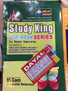 Mcom Final Year Books Of Study King One Week Serie
