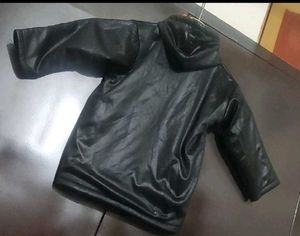 Black Sweatshirt Pajami Set For 3- 6 Month Baby