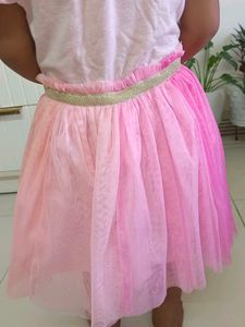 Girl&#39;s Pink Butterfly Tulle Dress