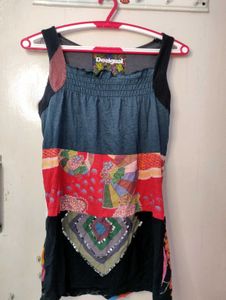 Desi Vintage Patchwork Top Y2k