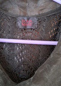 Black Crochet Mini Dress