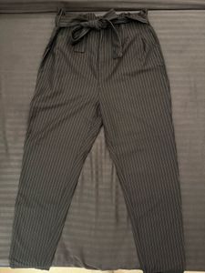 ONLY Striped Pants with Waist Tie-Up 🖤