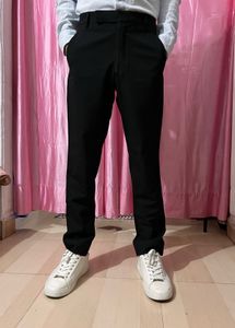 Black Slim Fit Dress Pants