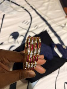 Ruby & Diamond Bangle Set