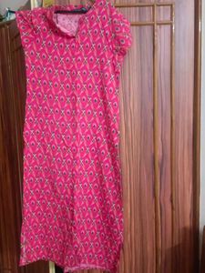Stylish Pink Printed Kurta