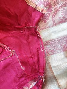 Golden Tissue Saree With Blouse