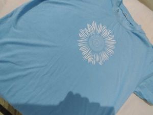 Light Blue Sunflower Tee
