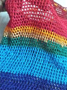 Rainbow Travel Makeup Pouch With Draw String