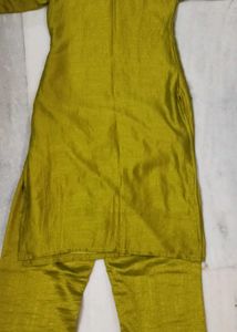 Olive Green &amp; Pink Salwar Kameez