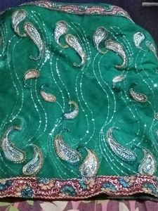 Net Saree With Blouse And Peticoat
