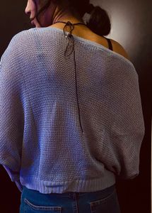 coolest y2k see-through knitted sweater