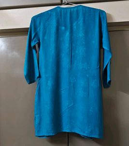 Blue Embroidered Kurta