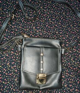Vintage Black Crossbody Bag