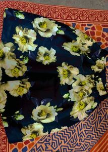 Floral Knee Length Skirt