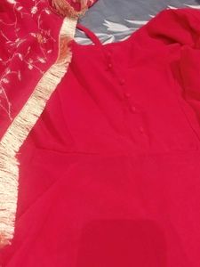 Elegant Pink Anarkali Suit Set