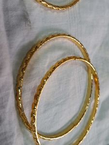 Gold Bangles (Set of 4)