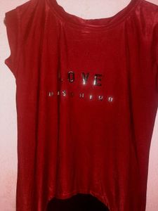 Red LOVE Top