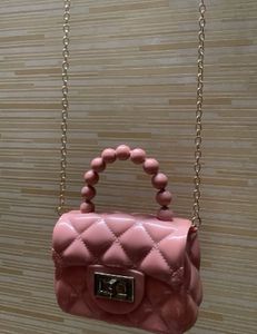 Pink Quilted Handbag