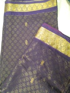 Purple Old Traditional Saree