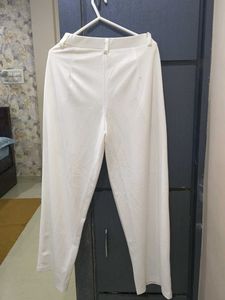 White High waist trousers