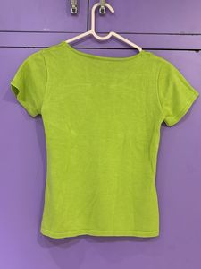 Green Embellished Top