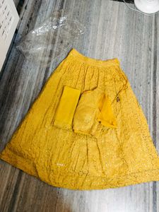 Cancan Attached Flared Lehenga