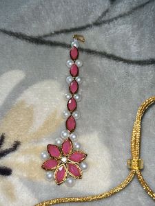 Pink Floral Jewelry Set