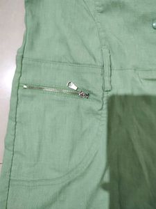 Green Mini Dress with Pockets