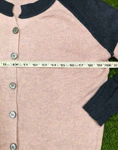 Stylish Pink &amp; Gray Cardigan