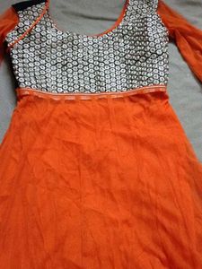 orange kurta set