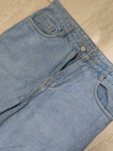 Wide Leg Denim Jeans