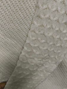 High Neck Cable Knit Sweater