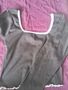 Black Long Sleeve Top