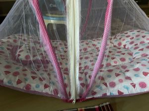 Baby Mattress With Pillow And Mosquito Net