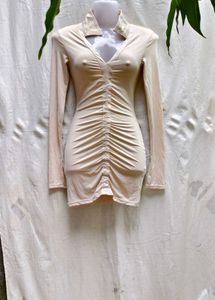 2196 SEXY CENTER RUCHED BODYCON