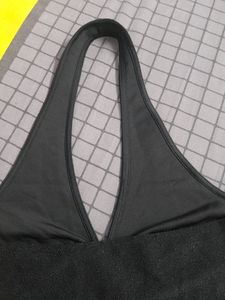 Black Halter neck Top