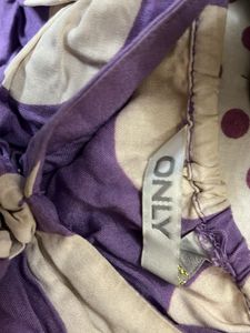 Purple Polka Dot Crop Top