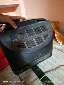 Old black and white picture tube tv