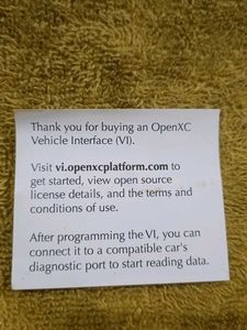 OpenXC Vehicle Interface VI OBD