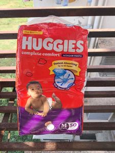 Huggies Baby Diapers M Size, 50 Count