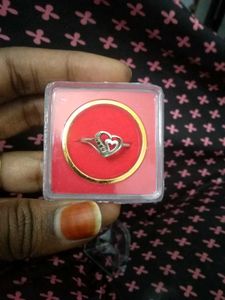 Real Silver Heart Ring