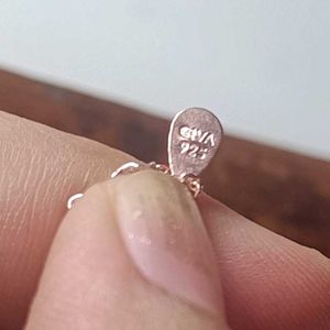 Giva 925 Silver Chain+Pendant (Rose Gold Color)