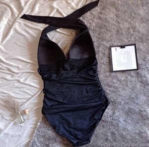 Halter Black Bodysuit