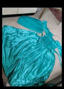 Teal Dress Material