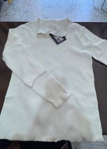 Stylish White Long Sleeve Top