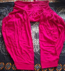 Red Printed Kurta Set