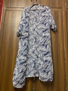 Leaf Print Summer Cover-Up