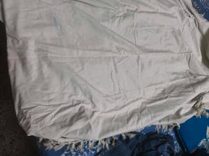 White Cotton Single Bedsheet