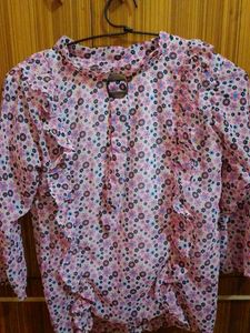 Multicolored Ruffle Top For Casual And Formal Look