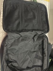 Black &amp; Green Messenger Bag